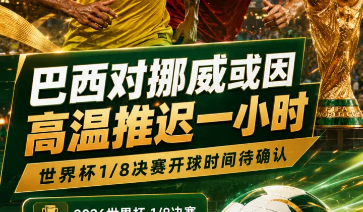 巴西vs挪威或因高温推迟一小时，2026世界杯1/8决赛赛程待FIFA确认