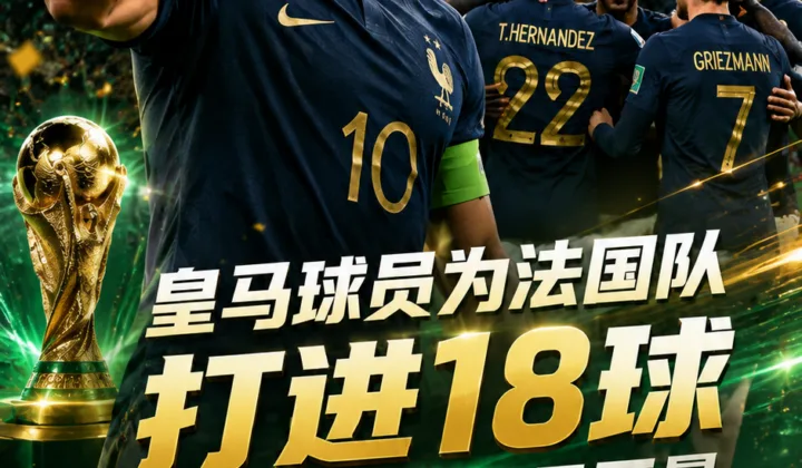 皇马球员在世界杯为法国队打进18球，仅次于巴黎圣日耳曼