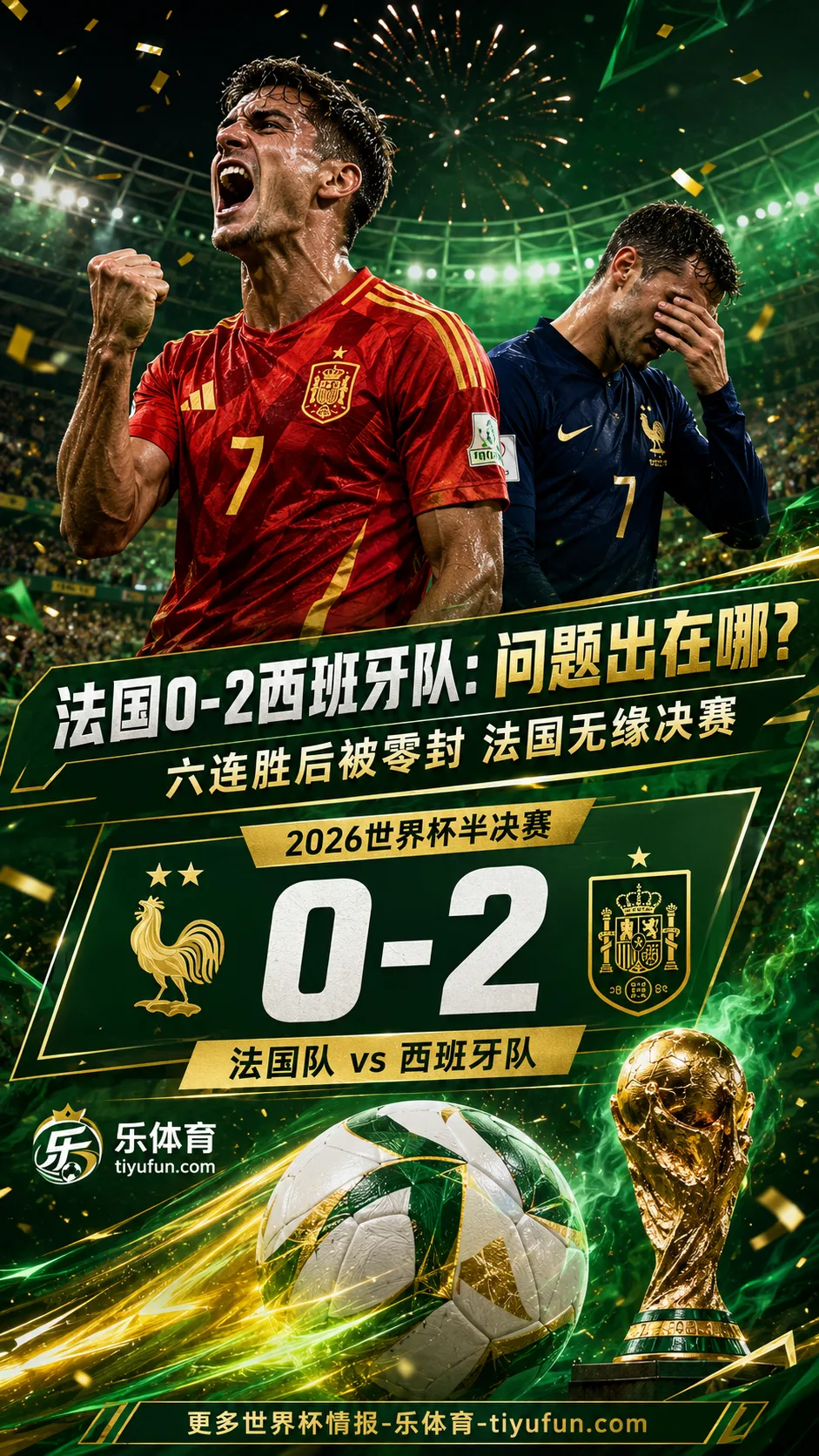 讨论室｜2026世界杯法国队0-2西班牙队：六连胜后问题出在哪？