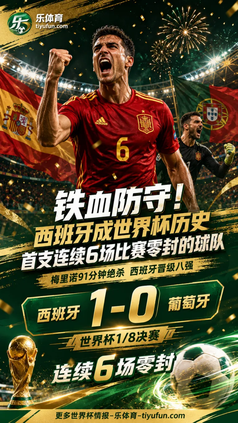 铁血防守！西班牙队创世界杯纪录，连续6场零封成历史首队