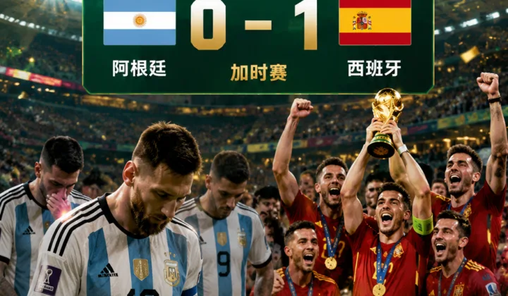 阿根廷加时0-1负西班牙无缘卫冕，第四次获世界杯亚军追平德国