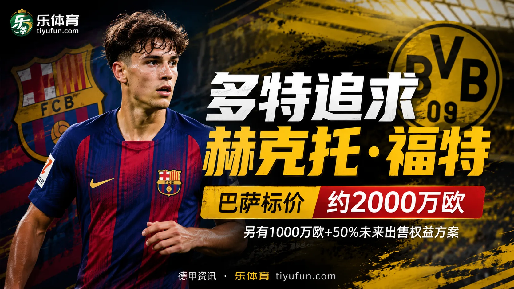 多特追求赫克托·福特，巴萨标价约2000万欧