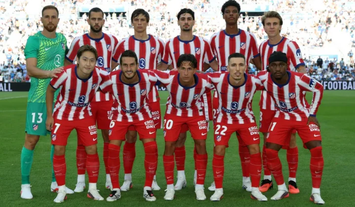 西甲战报：马竞2-0马拉加，李刚仁首秀破门巴埃纳任意球建功