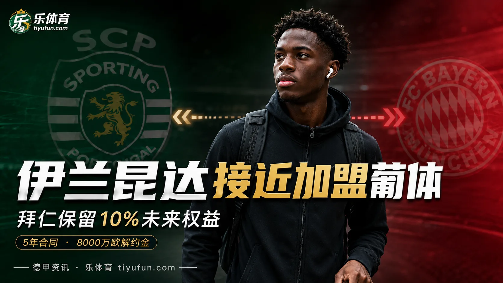 伊兰昆达加盟葡体进入最后阶段，拜仁保留10%未来转售权益