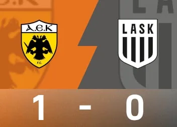 欧冠战报：雅典AEK 1比0击败LASK林茨，马林任意球终结20年等待