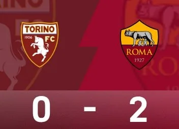 意甲战报：罗马客场2-0都灵，马伦破门皮西利补时锁定四连胜