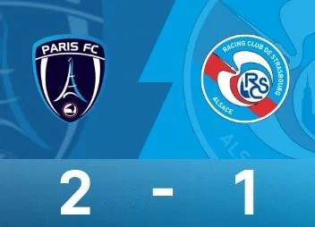 法甲战报：巴黎FC2-1斯特拉斯堡，凯巴尔、帕吉斯破门