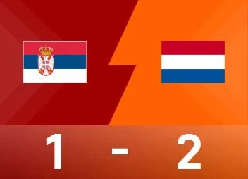 欧国联战报：梅尔丁克双响，荷兰客场2-1击败塞尔维亚