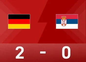 欧国联战报：德国2-0塞尔维亚，比朔夫破僵维尔茨锁定胜局