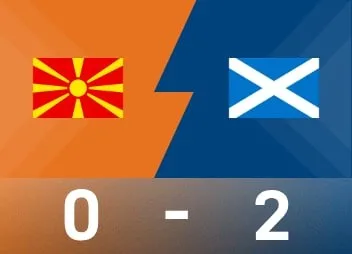 欧国联战报：鲍伊破门麦金点射，苏格兰客场2-0北马其顿
