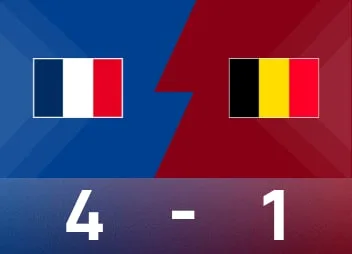 欧国联战报：法国4-1逆转比利时，奥利塞2射1传