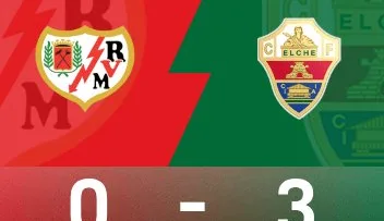 西甲战报：三次点球两进一失，埃尔切客场3-0击败巴列卡诺