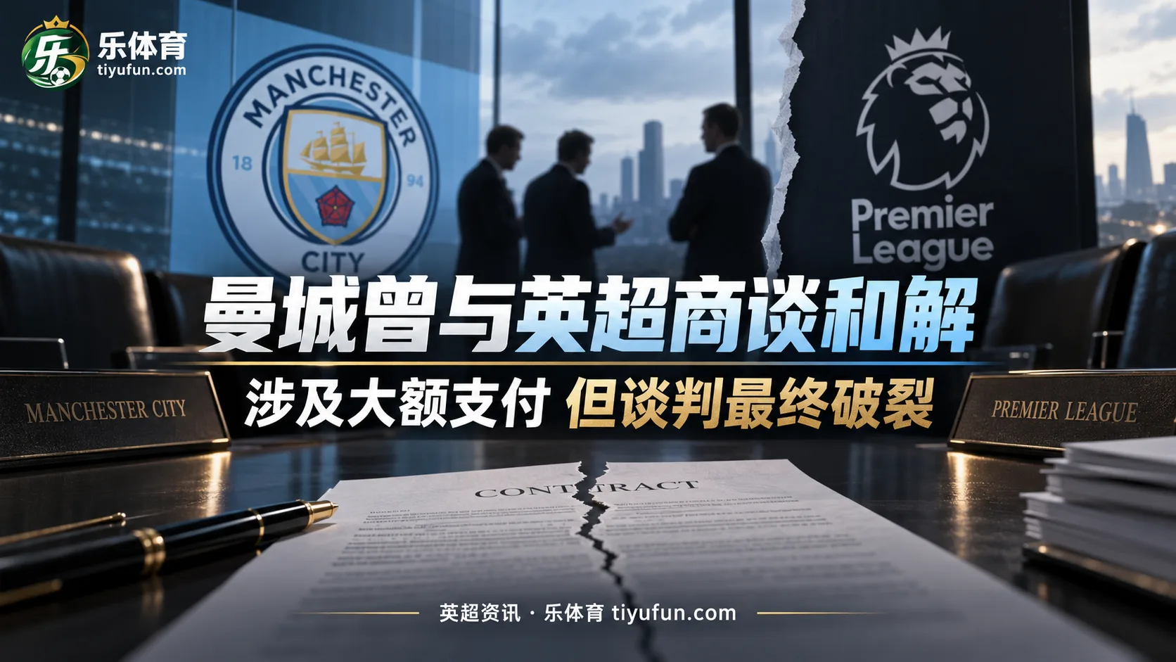 彭博社：曼城曾与英超商谈和解，涉及大额支付但谈判最终破裂